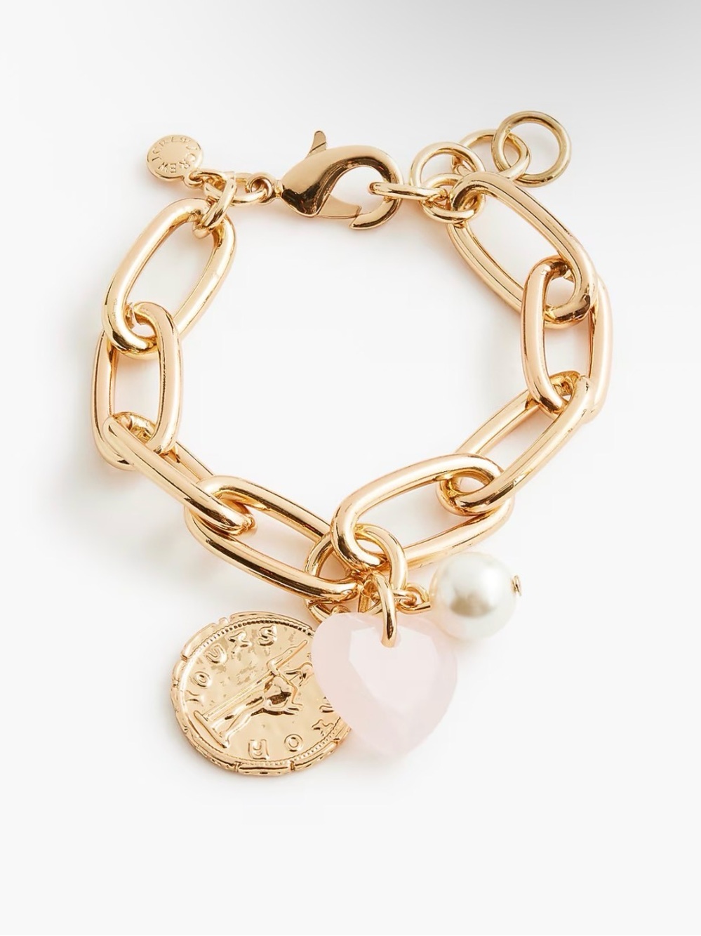 J.Crew Heart Charm Bracelet NWT
